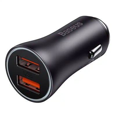 Karikues veture Baseus CGJM000013, 2x USB, 60W, gri
