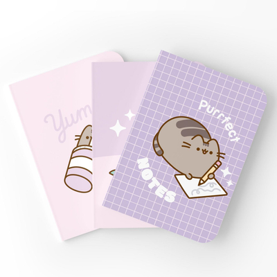 Сет тетратки NoName Pusheen Moments, A5, сет од 3 парчиња, повеќебојни