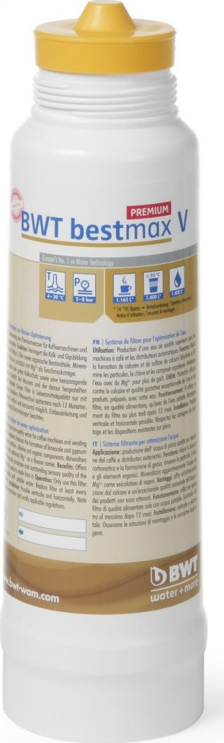 Filtër uji BWT Bestmax V Premium, 5 faza, për makinë kafeje, gri