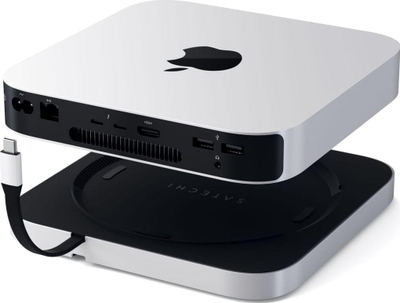 Satechi Type-C Aluminum Stand & Hub за Mac Mini