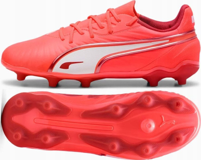 Këpucë futbolli Puma King Match FG AG Jr 108320-01, për fëmijë, e kuqe