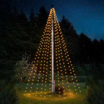 Drita dekorative flamuri Top-Line, 6 m, 480 LED, e bardhë e ngrohtë