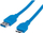 Kabllo USB Techly USB A në micro USB B, 0.5m, USB 3.0, blu
