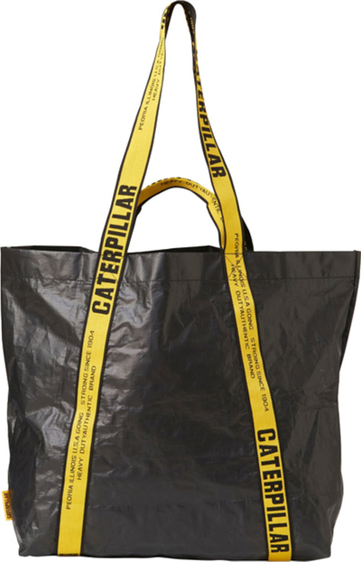 Çantë tote Caterpillar Carrier 84162-122, me xhep mrena me zinxhir, e zezë