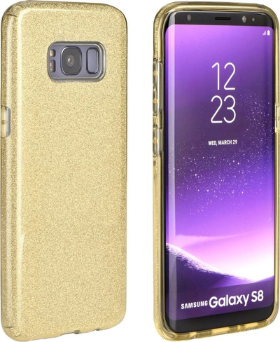 Këllëf telefoni Forcell Shining për iPhone 11, TPU PC, me shkëlqim, ngjyrë gold