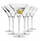 Set gotash martini Krosno Divine, 170 ml, 6 copë, transparente
