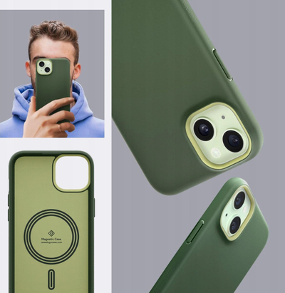 Këllëf telefoni Spigen Caseology Nano Pop MagSafe për iPhone 15, TPU, Avo Green