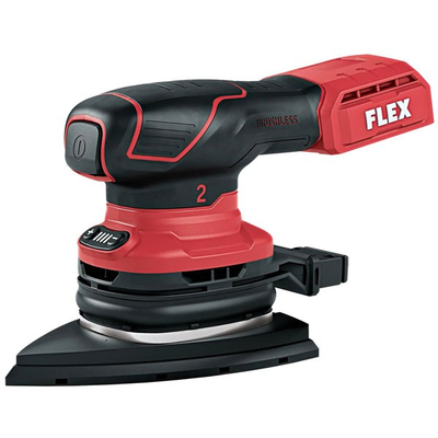 Lëmues delta me bateri Flex ODE 2-100 18-EC C, 18V, brushless, i kuq me të zi