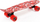 Skateboard SMJ UT-2206 Red Jungle, plastike, kushineta ABEC-7, i kuq