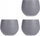 Set vazo vetë-ujitëse Ibergarden, plastike, 3 copë, 10 cm, gri