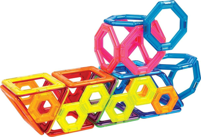 Lodër magnetike për ndërtim Magformers Challenger Set, 30 copa, shumëngjyrëshe