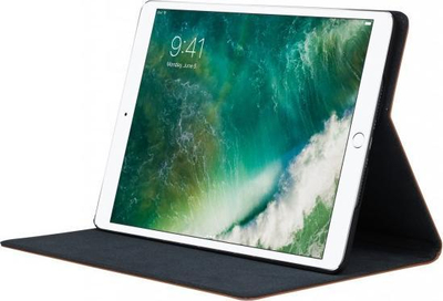 Mbulesë tableti dbramante Tokyo për iPad 2017–2018, lëkurë Saffiano, ngjyrë kafe e djegur