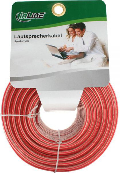 Kabllo altoparlanti InLine, 25 m, transparente