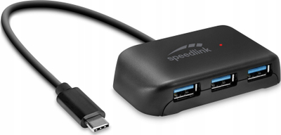 Hub USB C Speedlink Snappy EVO, 4 porta USB 3.2 Gen 1, 5 Gbit/s, i zi