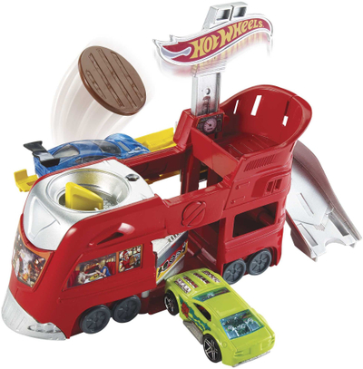 Set loje Hot Wheels Dine and Dash, pistë garash, përfshin 1 makinë, shumëngjyrësh