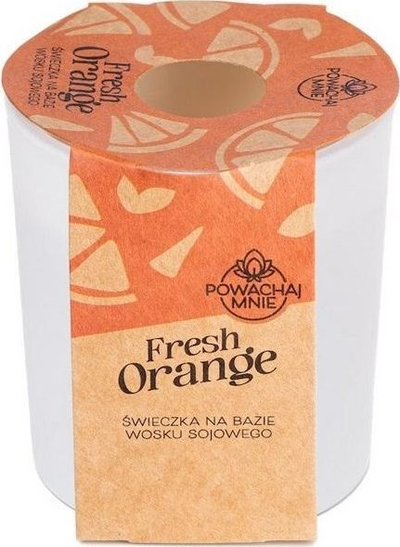 Qiri soje Smell me Fresh Orange, 130 ml, djegje 29 orë, i bardhë