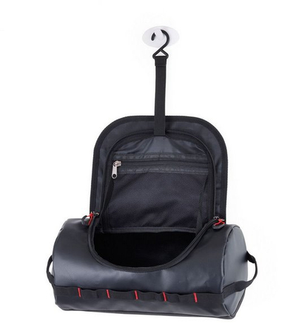 Çantë tualeti Troika Hanging Dopp Kit, organizuese për udhëtime, e zezë gri
