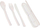 Set takëmi EH Cutlery Set, 3 copë, me kuti mbajtëse, transparent