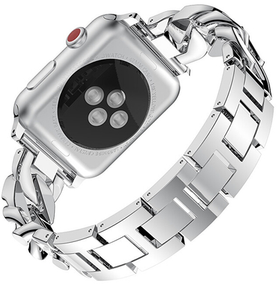 Rrip për orë dore 4wrist Apple watch, 38/40 mm, i argjendtë