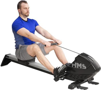 Rower magnetik HMS ZM1901, 8 nivele rezistence, i palosshëm, gri