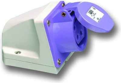 Prizë fikse industriale PCE 172V, 32A 2P, 24V IP44, vjollcë