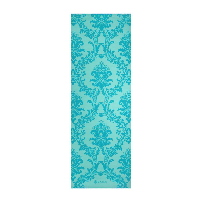 Tapet yoga Gaiam Neo Baroque 58022, 4mm, PVC, ngjyrë turquoise