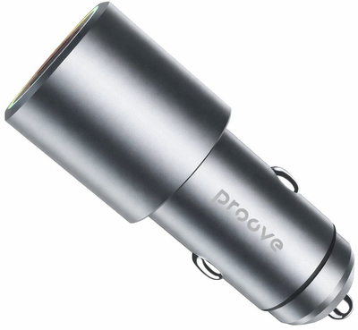 Karikues veture Proove Double Energy Plus, 53W, USB A dhe USB C, gri metalik