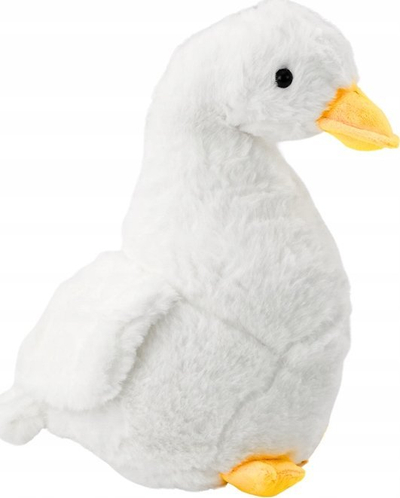 Плюш играчка патка, 40 cm, бела