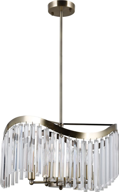 Llambadar tavani Netlighting Stylized, 6xE14, Ø48cm, bronx antik