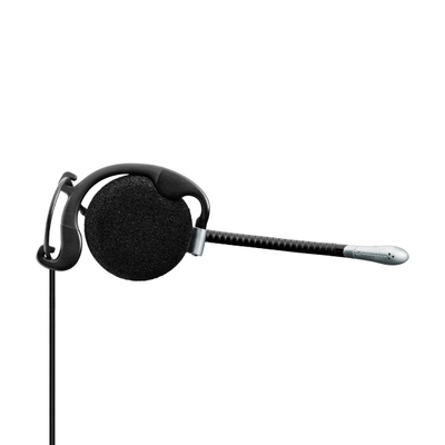 Kufje me mikro Sennheiser SH 335, njëanëshe 2 në 1, me kabllo, të zeza
