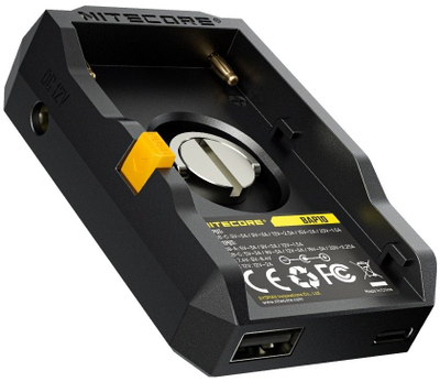 Adapter baterie Nitecore BAP10, për NP-F, USB-A USB-C DC 7.4V 12V, i zi