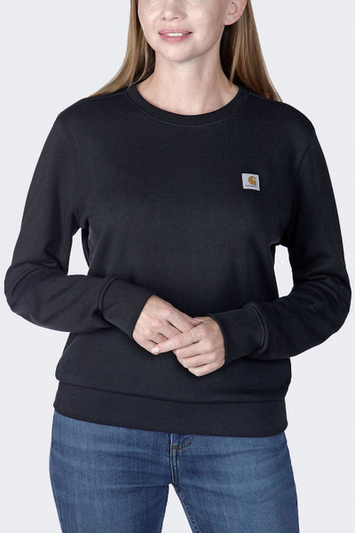 Bluzë Carhartt Relaxed Fit French Terry për femra, XL, e zezë