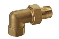 Kolano lidhës me vidhosje TWIST, 1", bronz