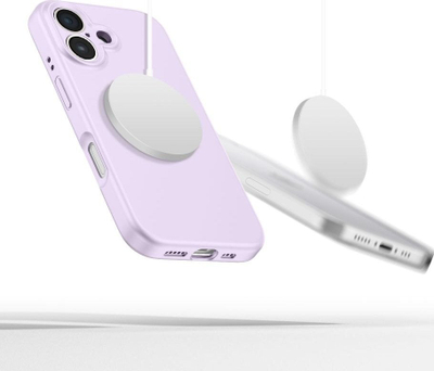 Mbulesë telefoni Tech-Protect Liquid Silicone MagSafe për iPhone 16, ngjyrë mauve