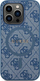 Mbulesë telefoni Guess 4G Collection MagSafe për iPhone 14 Pro Max, lëkurë eko, blu