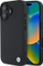 Mbulesë BMW BMHMP16S23RDDK për iPhone 16 6.1", hardcase lëkurë, MagSafe, e zezë
