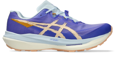 Atlete trail Asics Fujispeed 4, unisex, vjollcë me të bardha