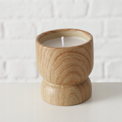 Kandela dekorative Boltze Ceramic Candle, qelq 6.5cm, kafe
