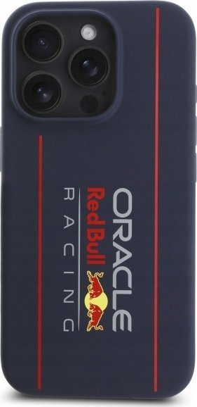 Kapak telefoni Red Bull për iPhone 15 Pro Max, MagSafe, silikoni, blu navy