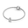 Rruazë Pandora Long Pronged Sparkling Clip Charm, e argjendtë