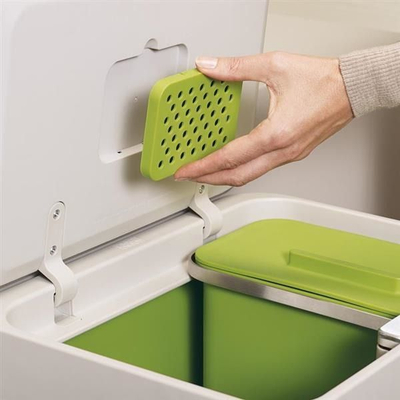Filtra zëvendësues për kosh Joseph Joseph IntelligentWaste, paketë 2 copë, karbon aktiv, jeshile