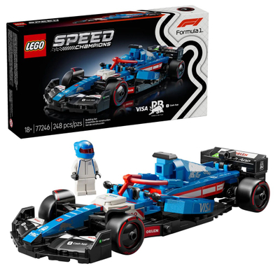 Lodër makinë garash LEGO F1 Visa Cash Racing Car 77246, set ndërtimi, shumëngjyrëshe