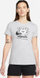 Bluzë Nike Sportswear DN5878 063, me mëngë të shkurtra, grafikë Love is in the Air, gri e hapur