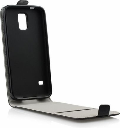 Кабла за телефон Slim Flexi за Huawei Mate 10 Lite, вертикална навлака, магнетно затворање, црна