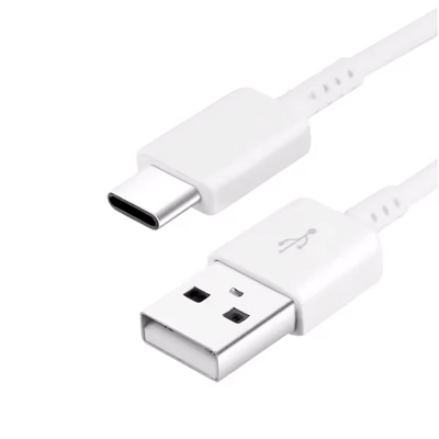 Кабел за полнење Samsung USB A во USB C, 1.5m, бел