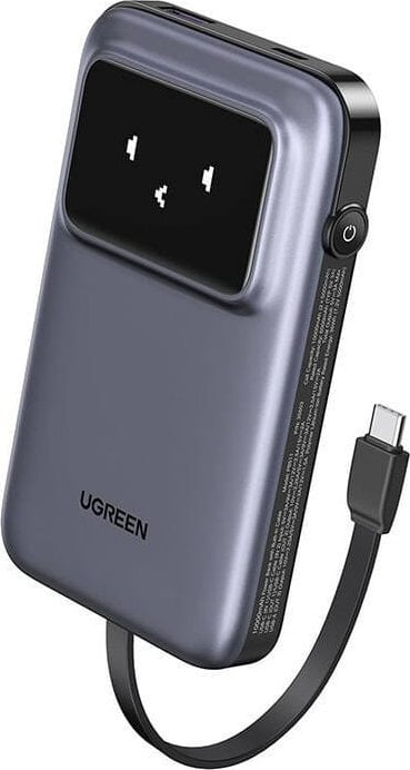 Надворешна батерија Ugreen UNO, 10000mAh, безжична, 30W, црна