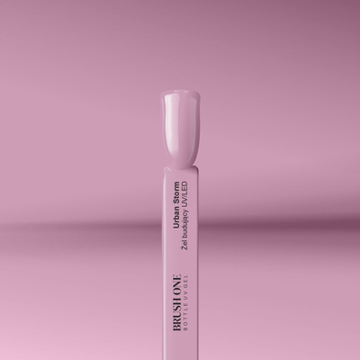 Xhel ndërtues për thonj Silcare Brush One Bottle Gel Urban Storm, 15g, me furçë, transparent