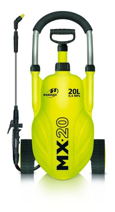 Прскалка со притисок Marolex MX 20 P20MX, 20L, со тркала, портокалова
