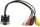 Kabllo VGA në RCA x3 dhe S-Video MicroConnect MONGGSV, 0.3m, i zi