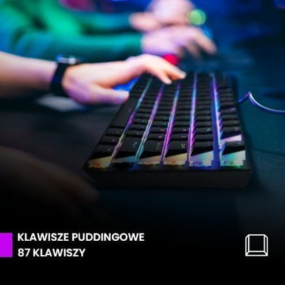 Set gaming Preyon Blue Blitz Claw PBBC87B dhe Falcon PFG27B, tastierë mekanike me kabllo, maus gaming me kabllo, i zi